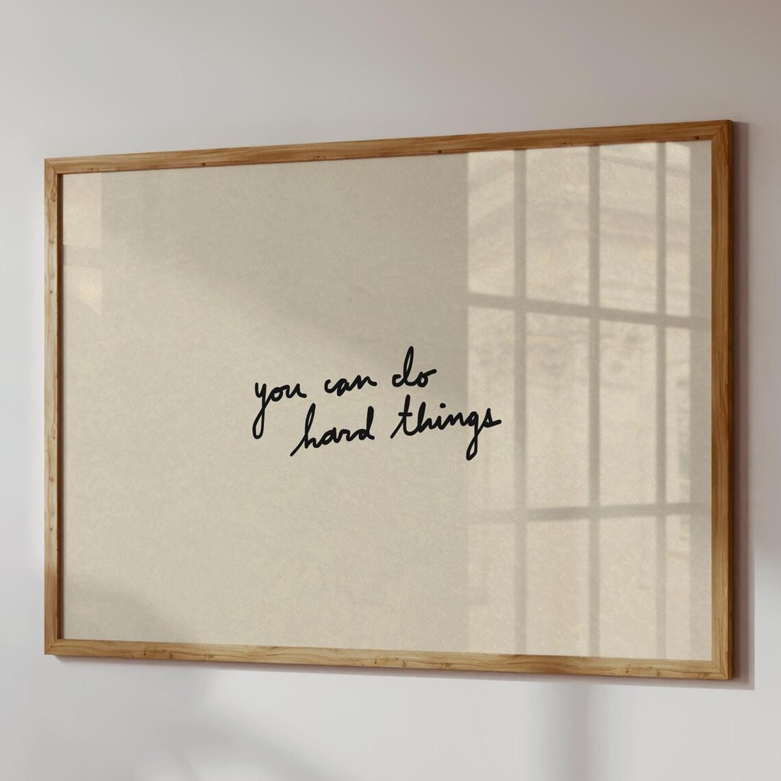 You Can Do Hard Things Print Motivational Wall Art Digital Download Horizontal