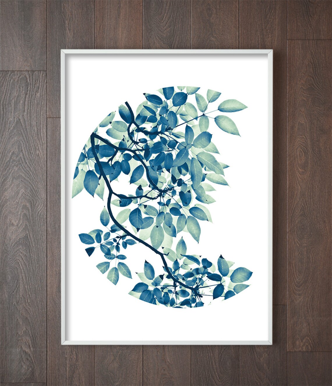 Botanical Leaf Art Print, Nature Wall Poster Decor - Image 3
