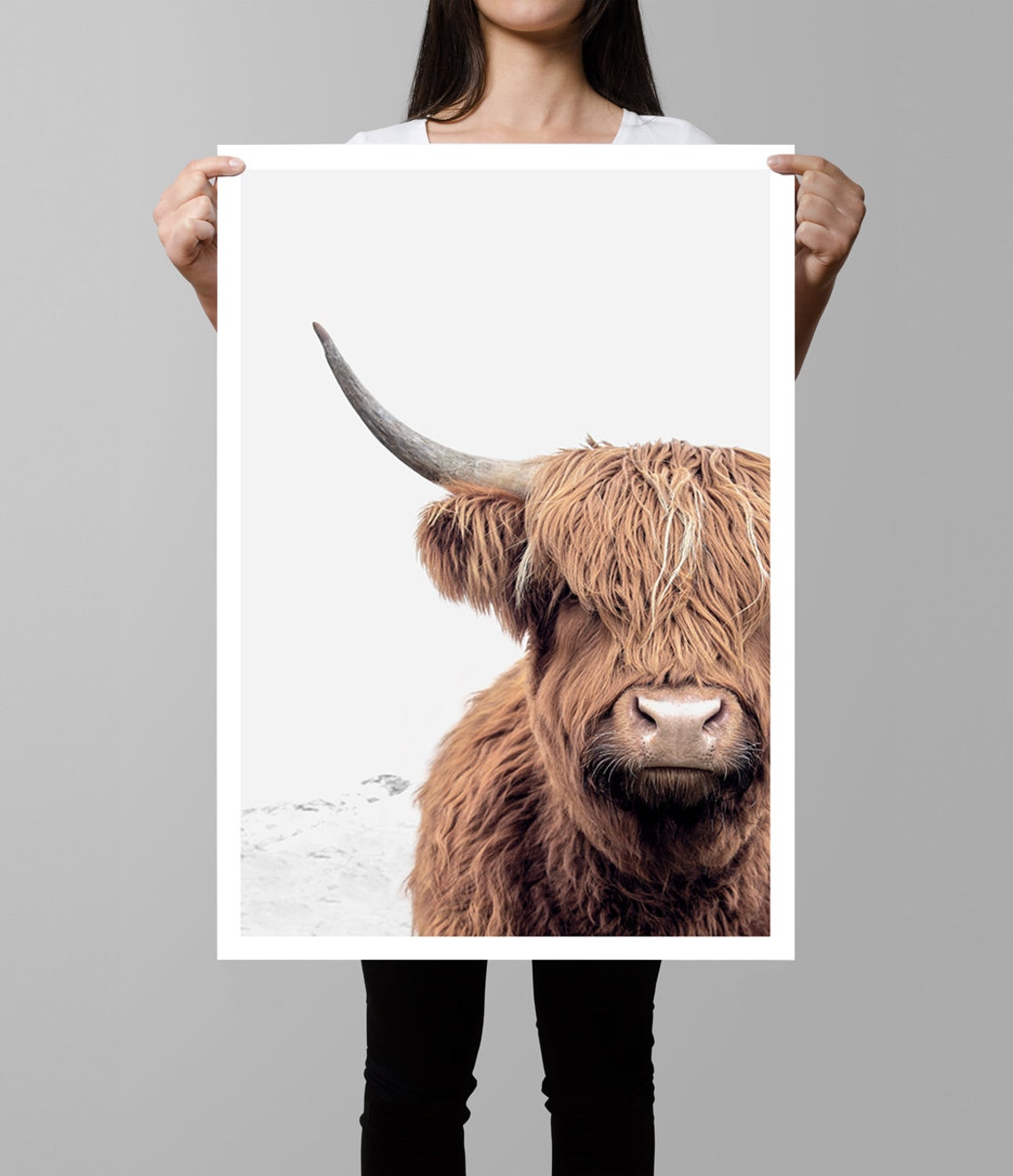 Highland Cow Man Cave Decor Poster - Image 3