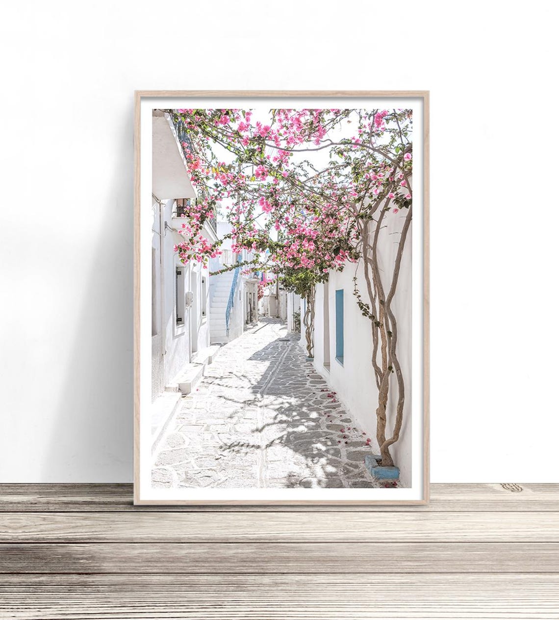 Streets Of Paros Greece Art Print Greek Island Wall Art Europe Print Mediterranean Wall Decor Travel Photography Greece Gifts