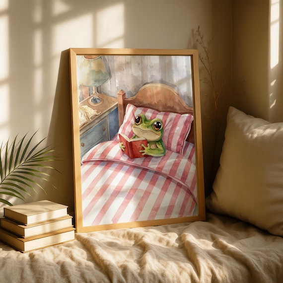 Bedroom Digital Download Cottagecore Wall Art Watercolour Prints Guest Print At Home