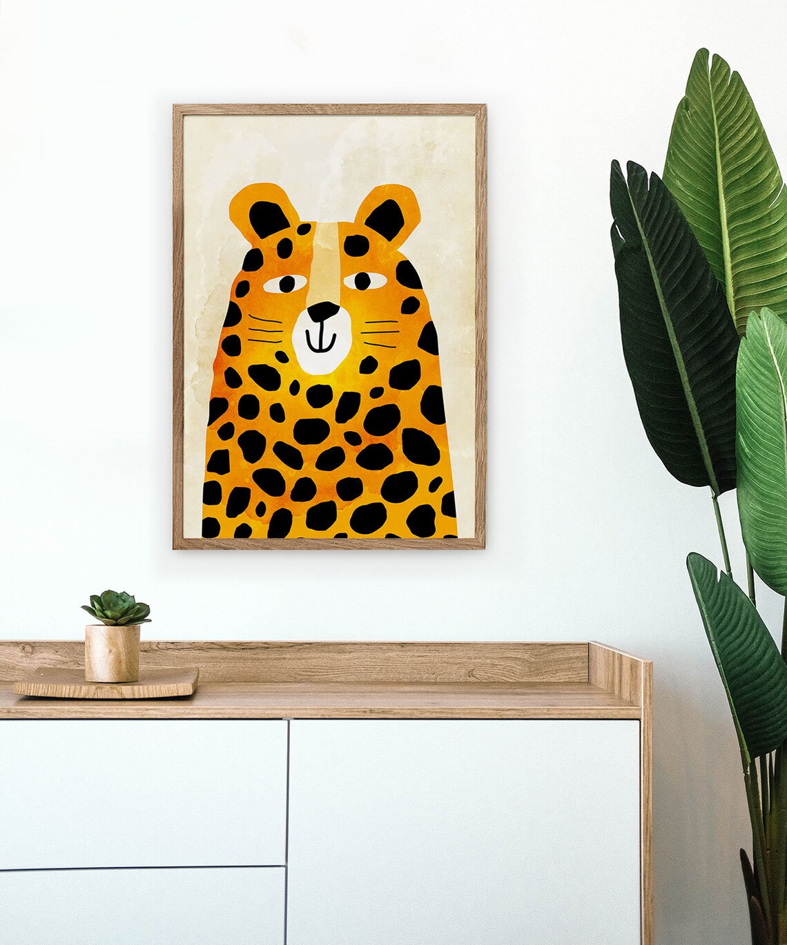 Cheetah Nursery Art Print, Kids Playroom Decor - Image 3