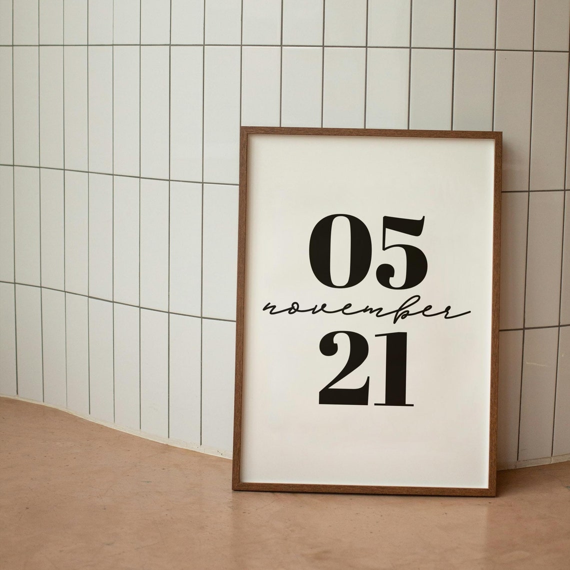Personalised Date Wall Print Custom Home Decor Cute Art Anniversary Gifts Birthday And Wedding Gift