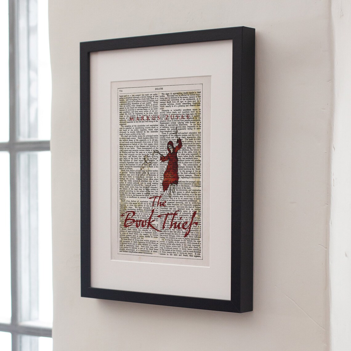 The Book Thief by Markus Zusak, Literary Art Print - Image 3