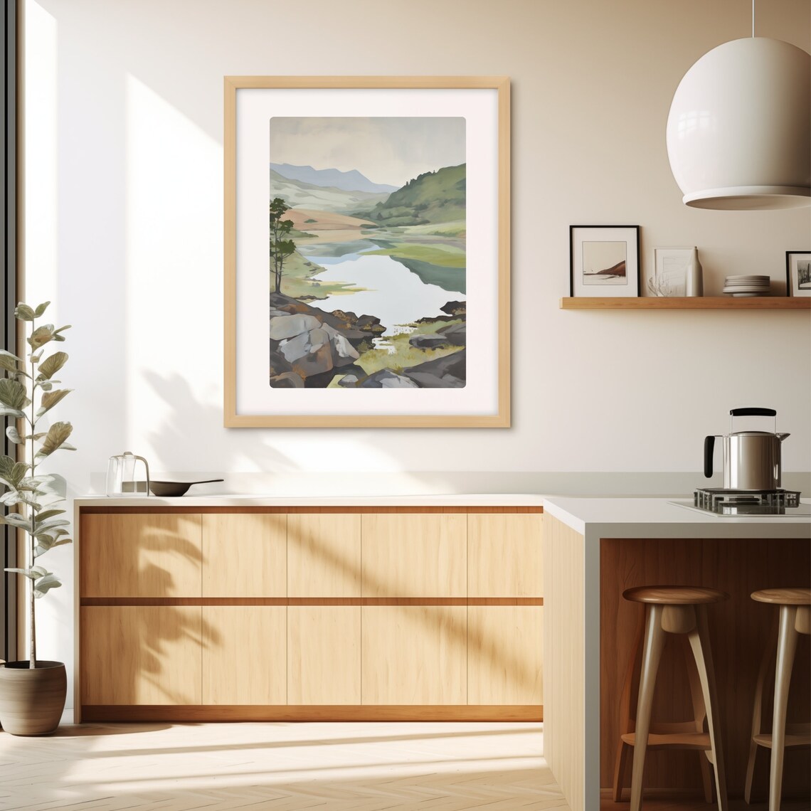 Windermere England Painting, Lake District Art Print - Image 3