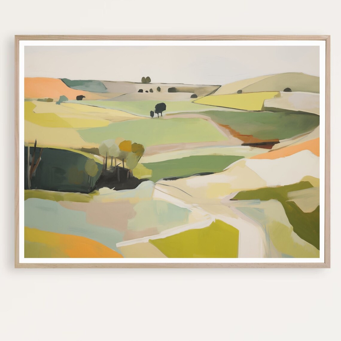 Abstract Landscape Modern Landscape Art Print
