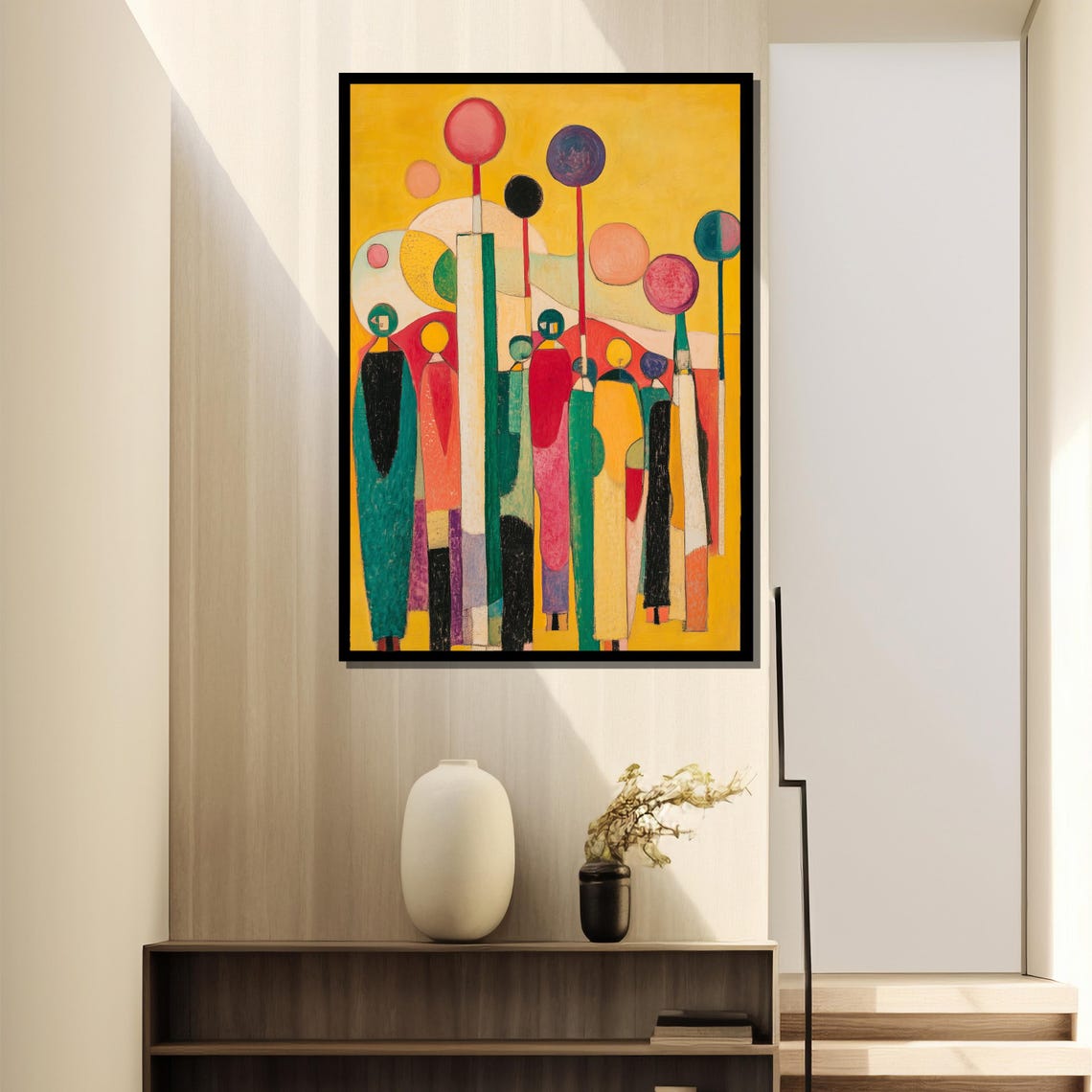 A Visit From The Good Squad, Kandinsky Inspired Abstract - Image 2