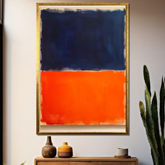 Mark Rothko Abstract Art Print, Contemporary Spaces