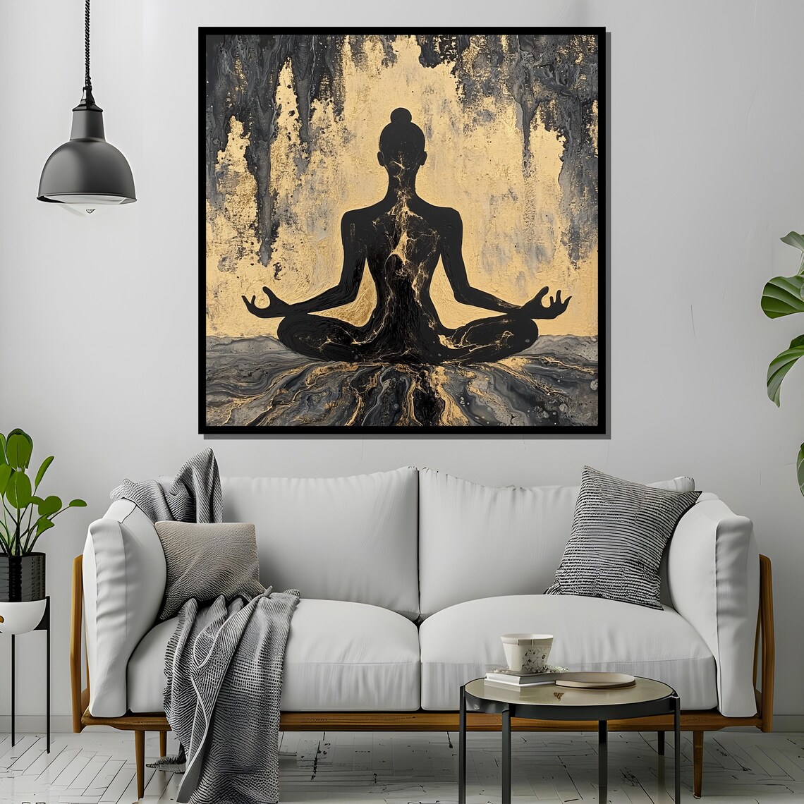 Meditation Wall Art, Zen Abstract Yoga Decor - Image 2