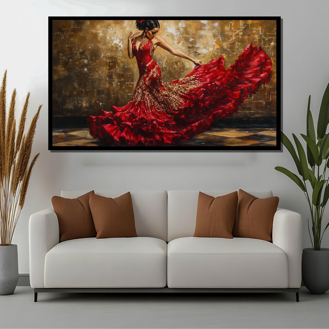 Flamenco Dancer Art Print, Spanish Dance Painting - Image 2