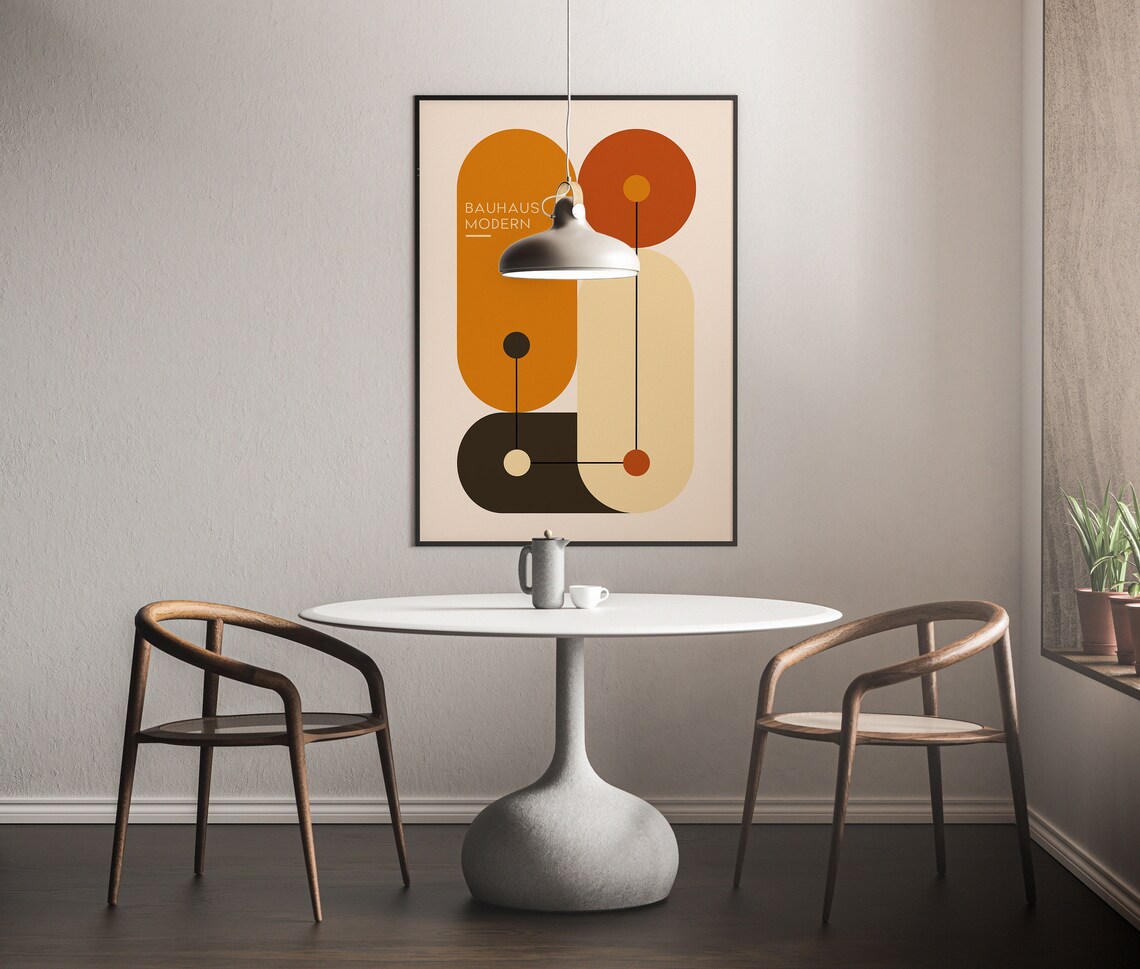 Bauhaus Exhibition Poster, Minimalist Mid-Century Art Print - Image 5