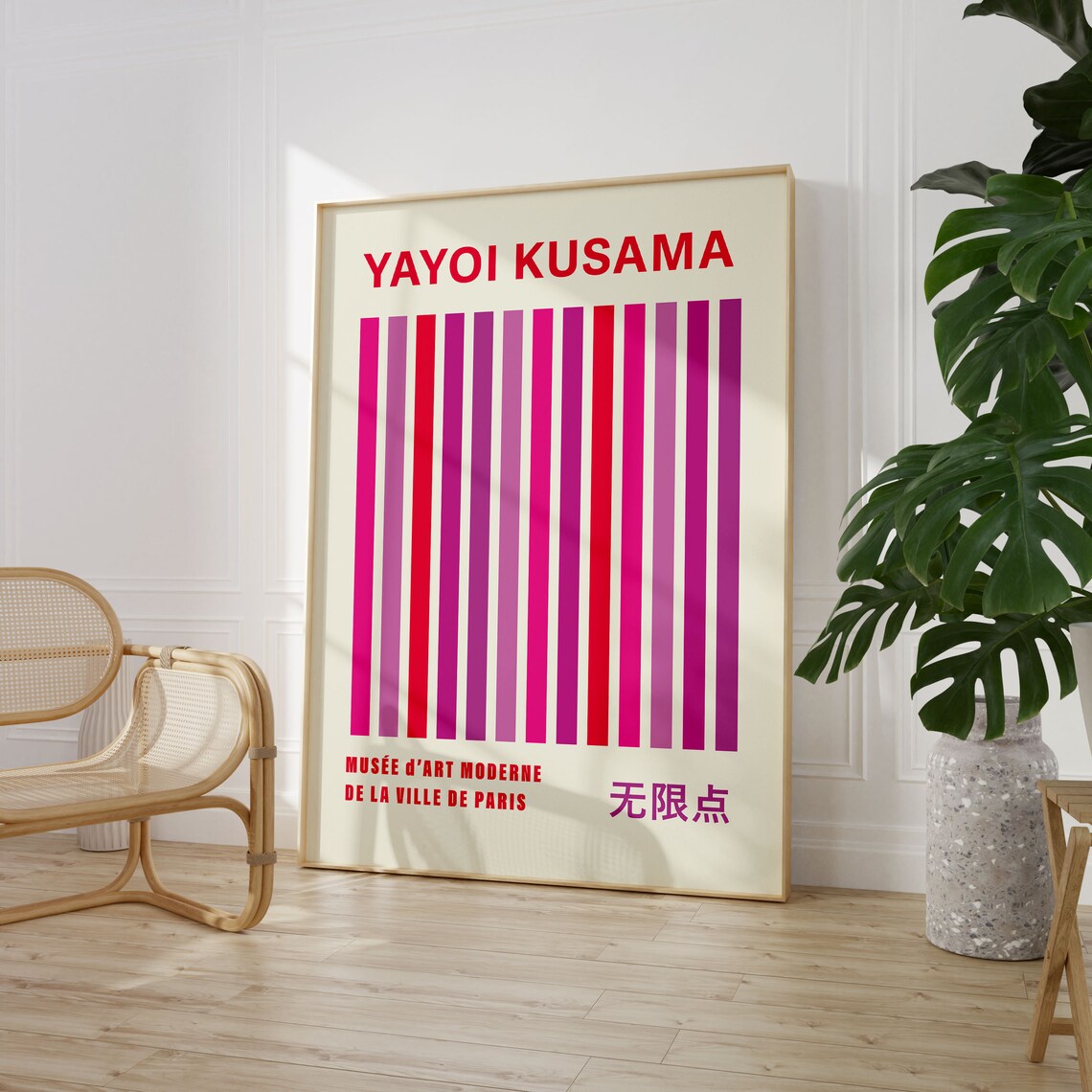 Yayoi Kusama Exhibition Poster, Japanese Decor