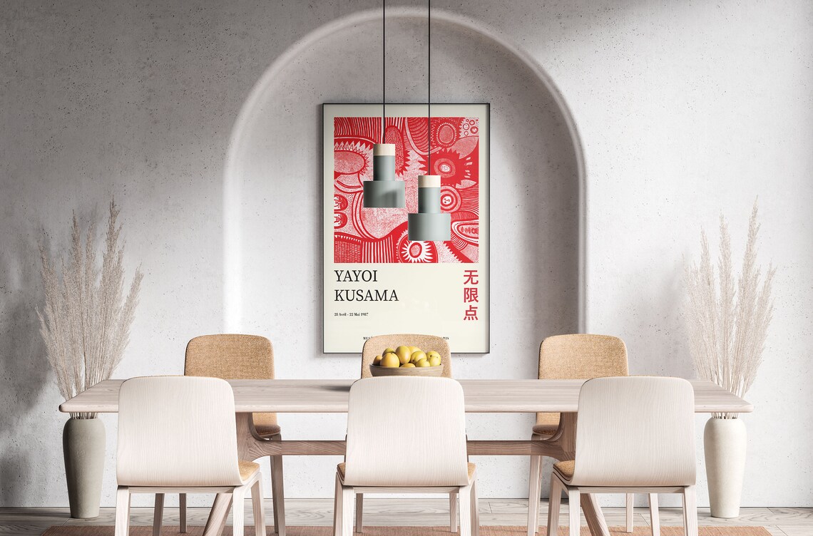 Yayoi Kusama Exhibition Poster, Japandi Decor Art Print - Image 4