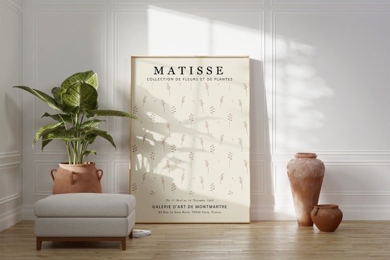Matisse Flower Market Botanical Poster, Tokyo
