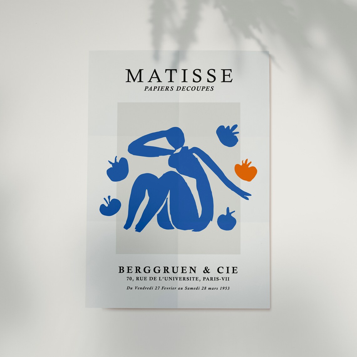 Matisse Blue Nude Paper Cutout Berggruen Paris Exhibition Poster - Image 2