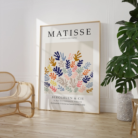 Matisse Flower Matisse Tate Poster Colorful Abstract Poster French Wall Art Exhibition Poster