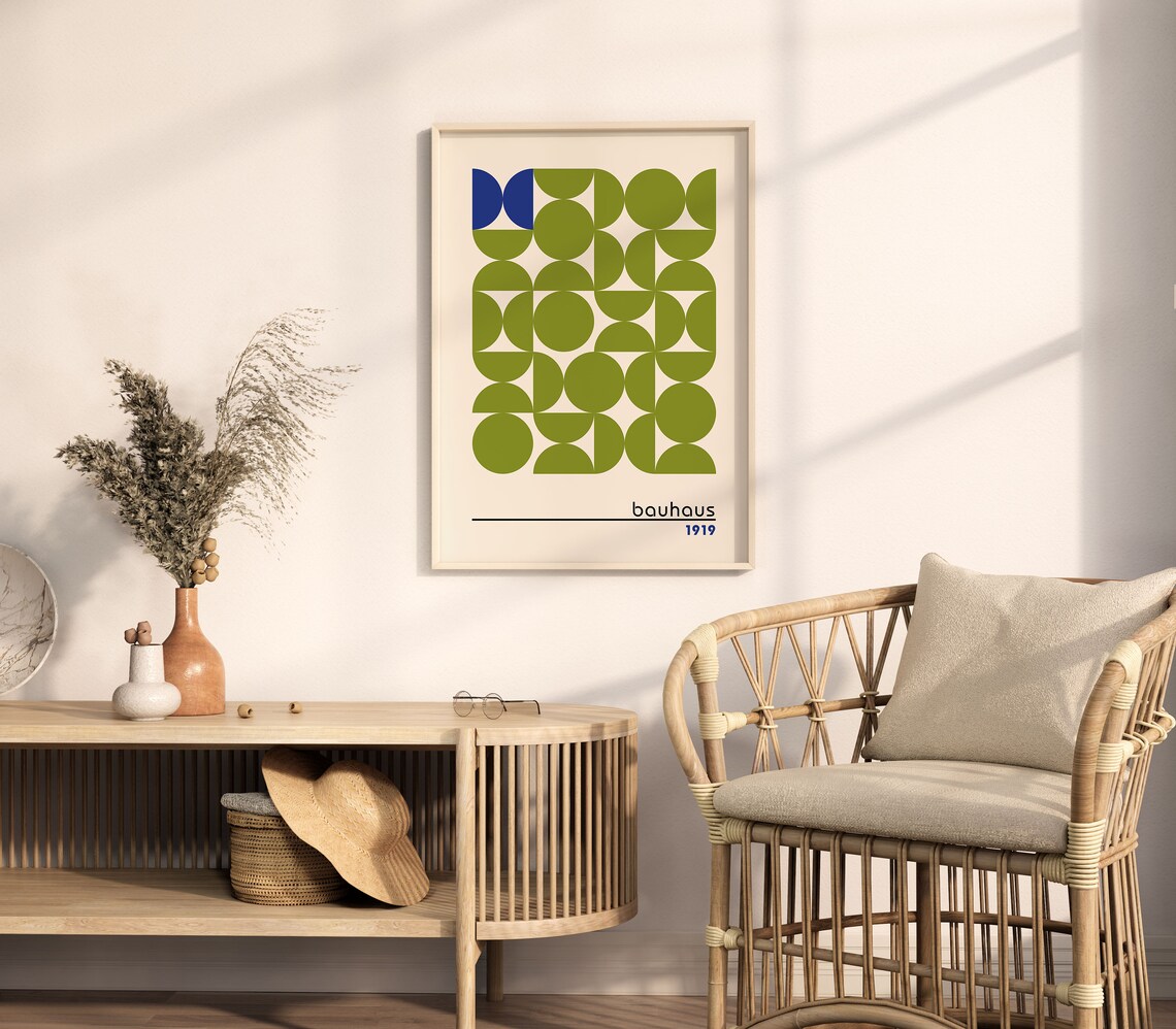 Bauhaus Exhibition Poster, Mid Century Modern Art Print - Image 5