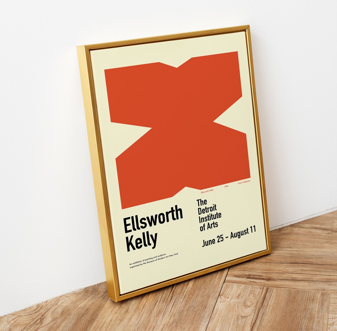 Ellsworth Kelly Exhibition Poster, Mid-Century Abstract Print - Image 2
