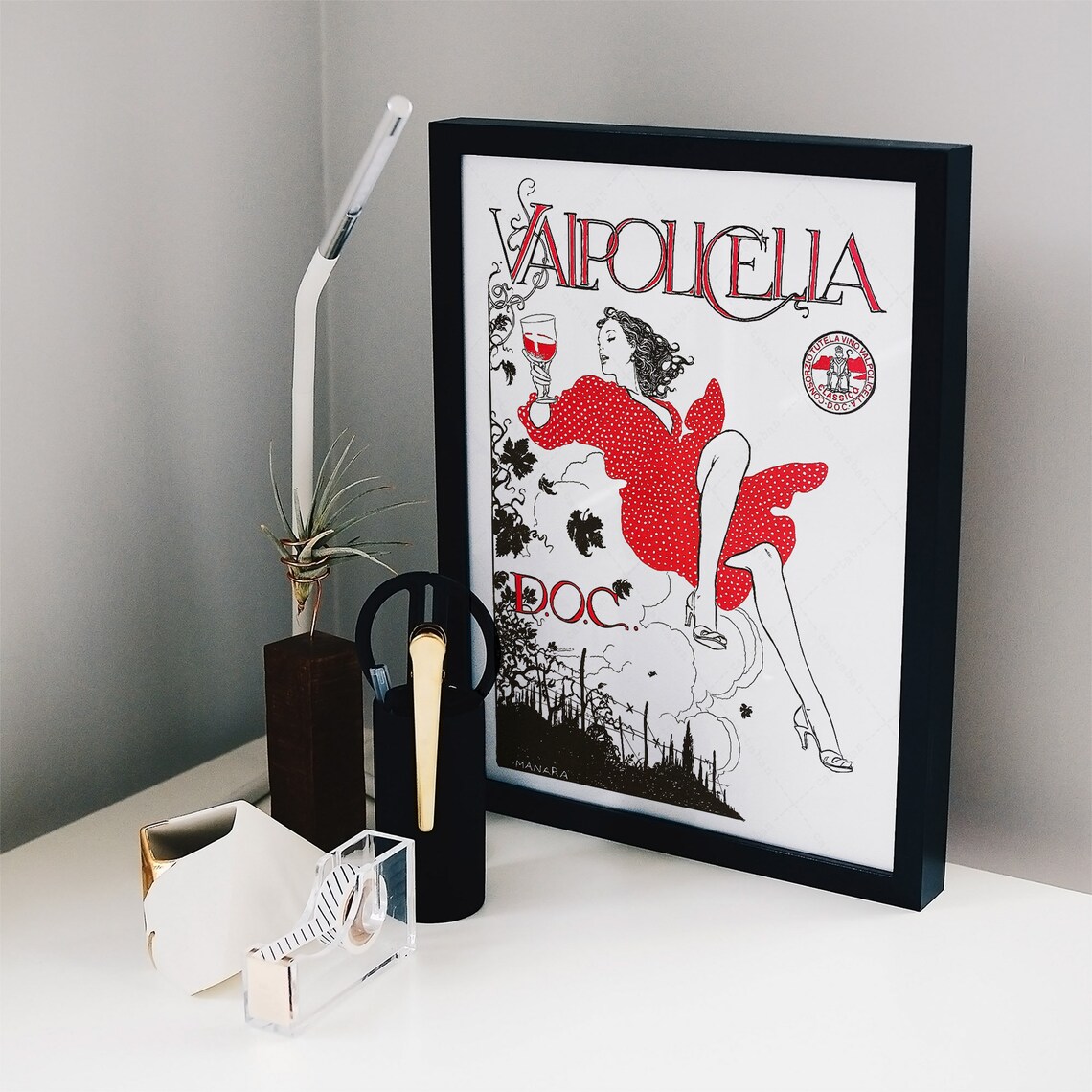 Valpolicella Doc Travel Poster, Italian Wine Gifts - Image 3