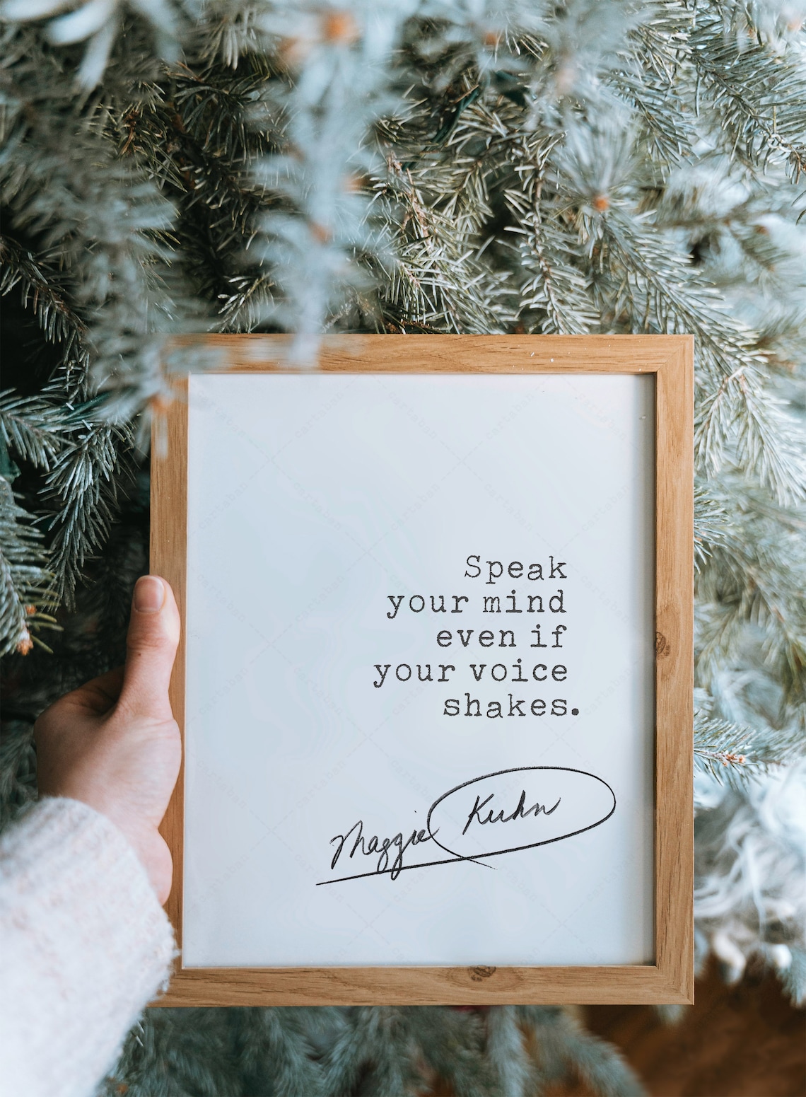 Maggie Kuhn Quote Poster, Feminist Voice Message - Image 4