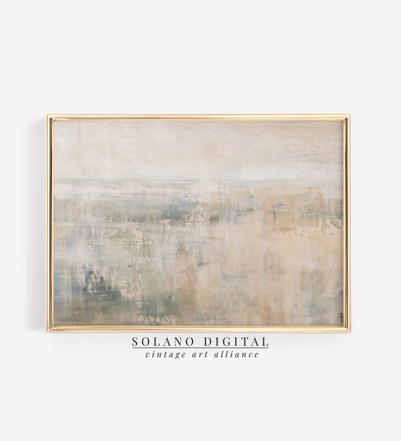 Coastal Abstract Beach Wall Art Muted And Neutral Costal Themed