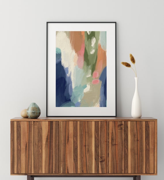Neutral Abstract Wall Art, Modern Painting Art Print