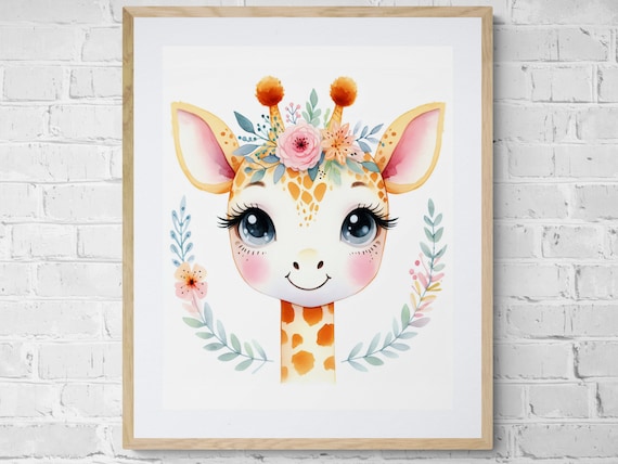 Cute Girl Zebra Nursery Art Nursery Print Nursery Decor Art Wall Art Prints Home Decor Zebra Print Art