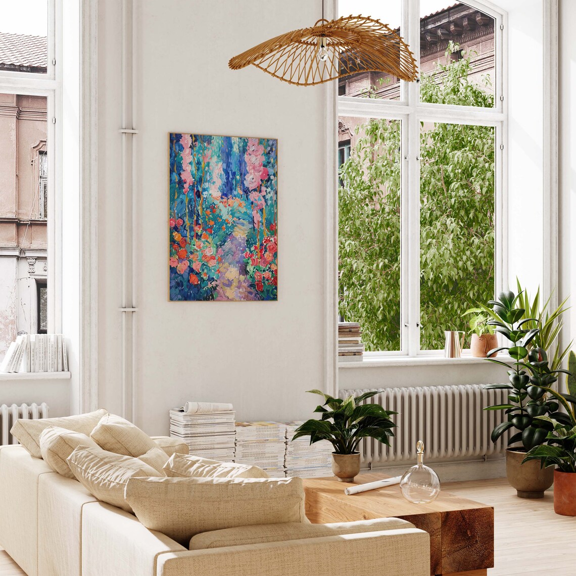 Rose Garden Lemon Print, Vintage Matisse-Inspired Art - Image 4