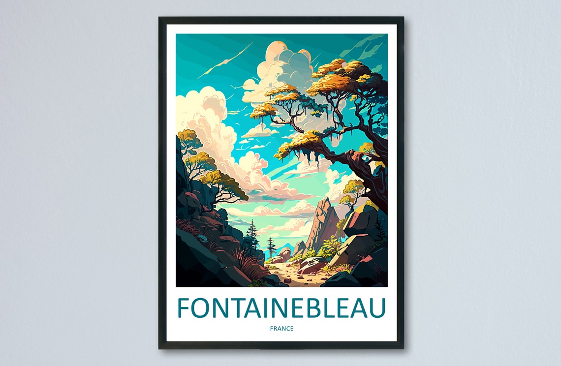 Fontainebleau Travel Print Wall Art Fontainebleau Wall Hanging Home Dcor Fontainebleau Gift Art Lovers France Art Lover Gift Fontainebleau