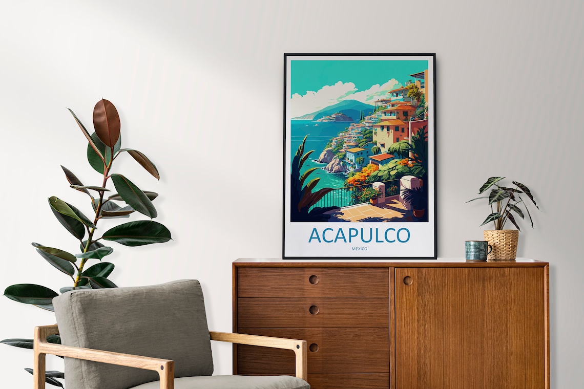 Acapulco Travel Poster, Travel Wall Art Print - Image 2