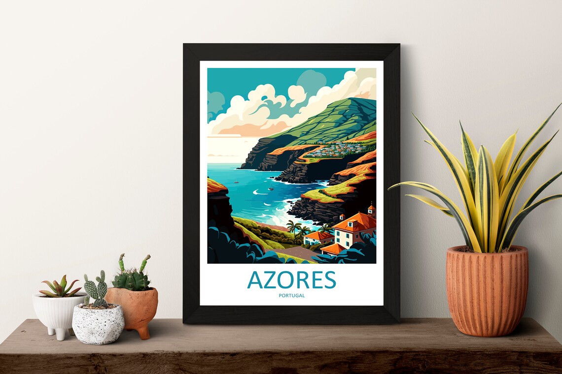 Azores Travel Poster, Portugal Wall Decor - Image 3