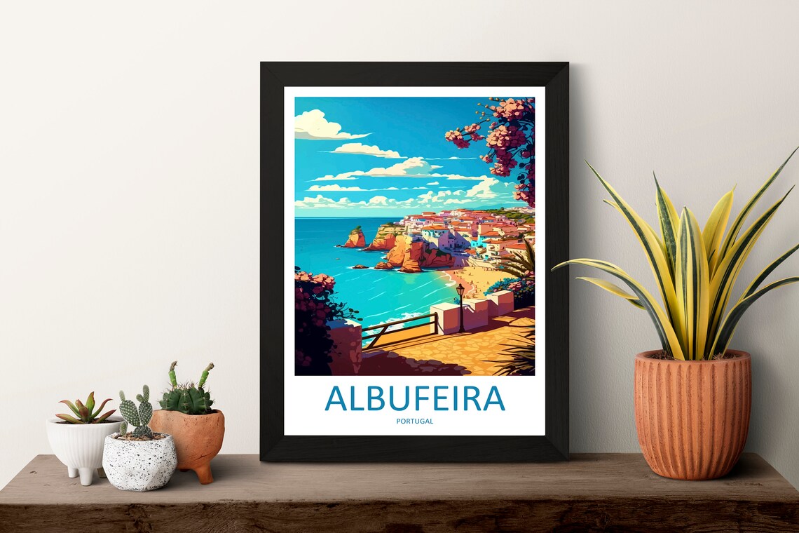 Albufeira Travel Poster, Portugal Wall Decor - Image 3