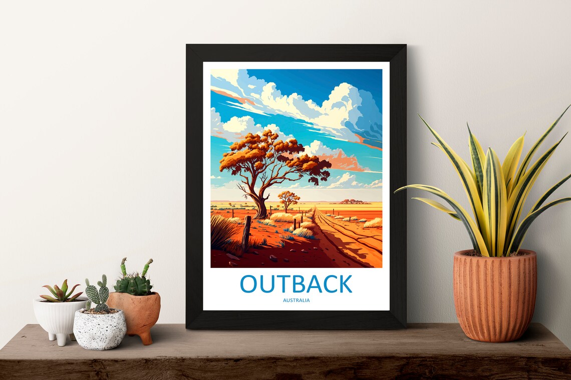 Outback Travel Poster, Australia Wall Art - Image 3