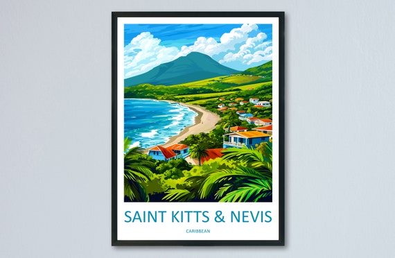 Saint Kitts And Nevis Home Decor Poster