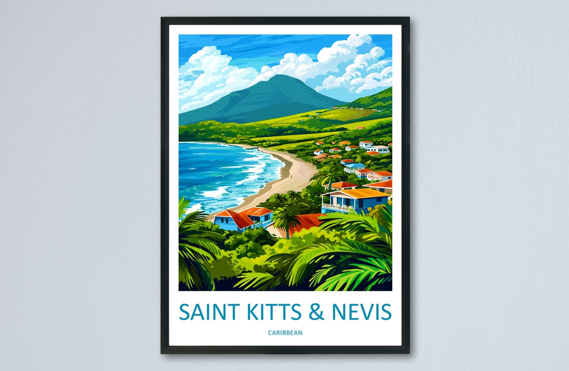 Saint Kitts And Nevis Home Decor Poster