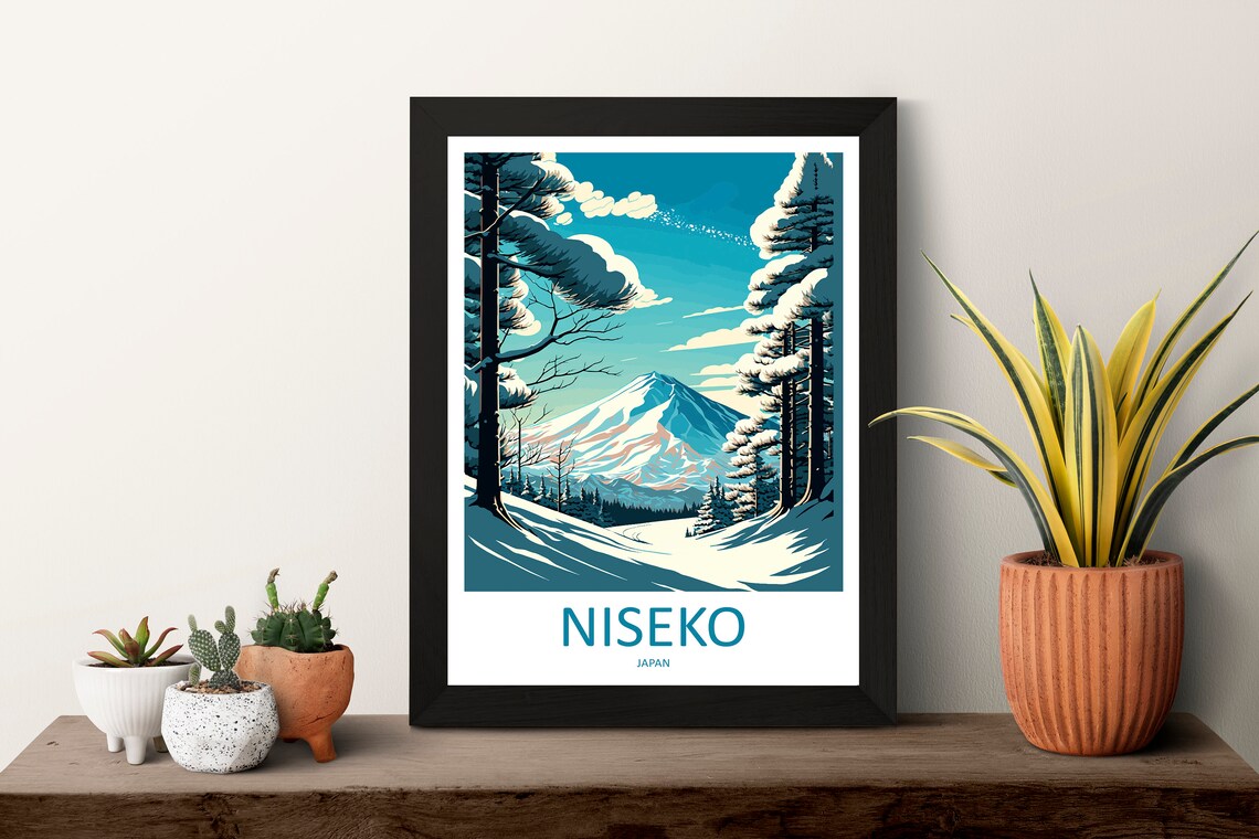 Niseko Travel Poster, Ski Art for Home Decor - Image 3