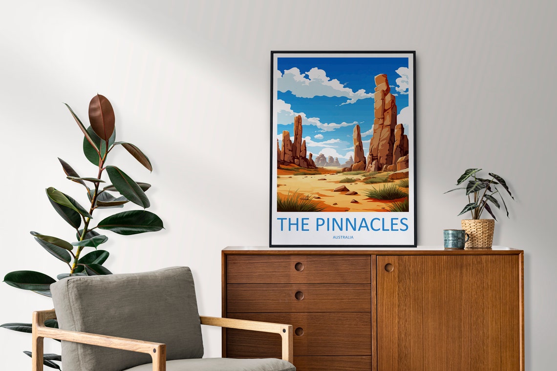 The Pinnacles Australia Towering Limestone Desert Pillars Poster - Image 2