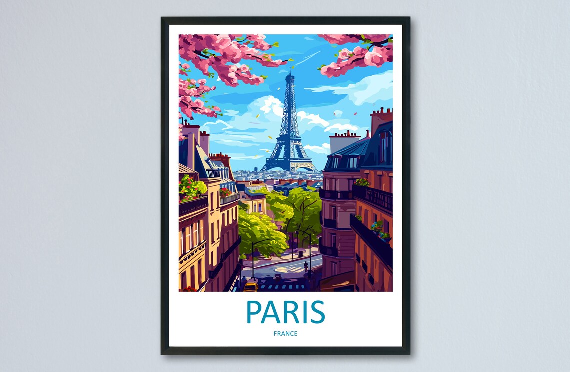 Paris Travel Print For Home Dcor Wall Art Print