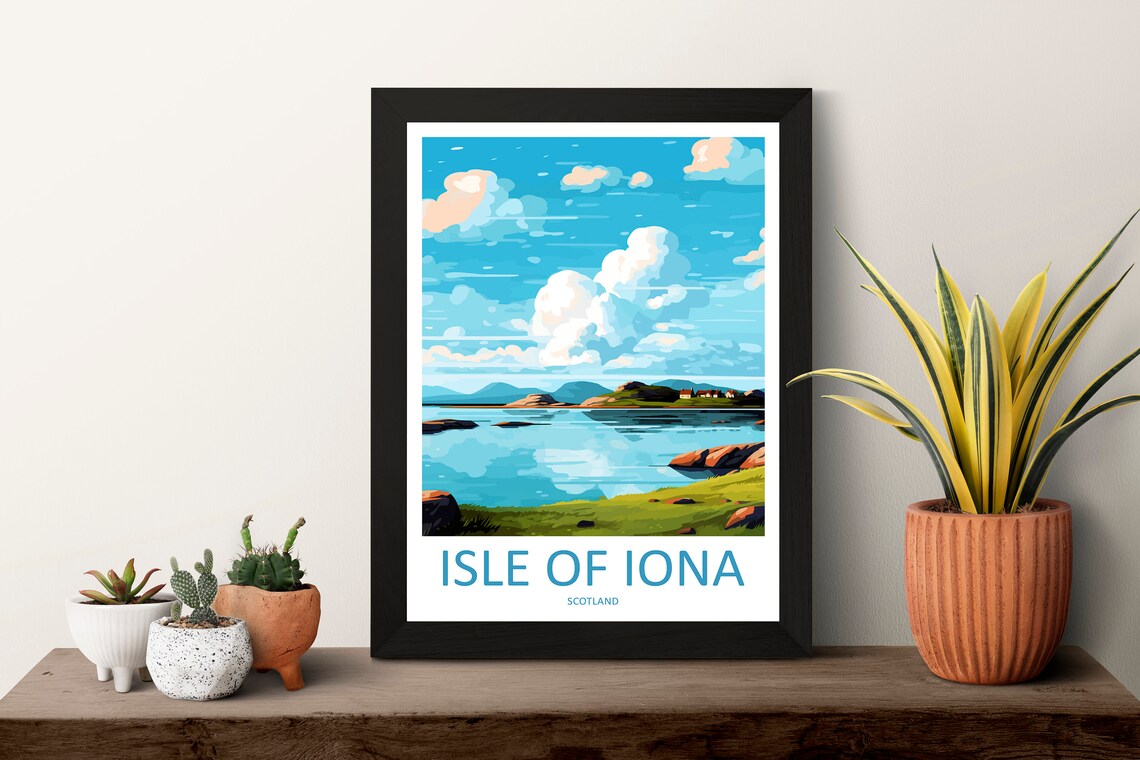 Isle Of Iona Travel Poster, Scotland Wall Art - Image 3