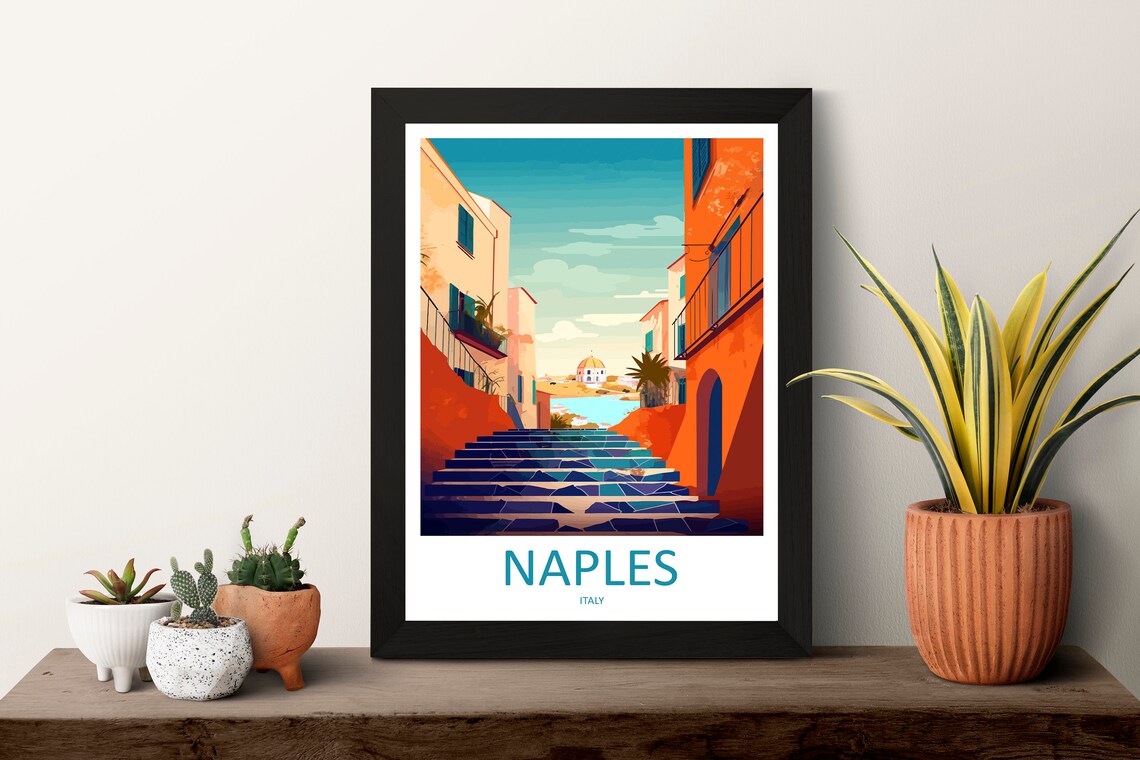 Naples, Italy Travel Poster, Home Decoration - Image 3