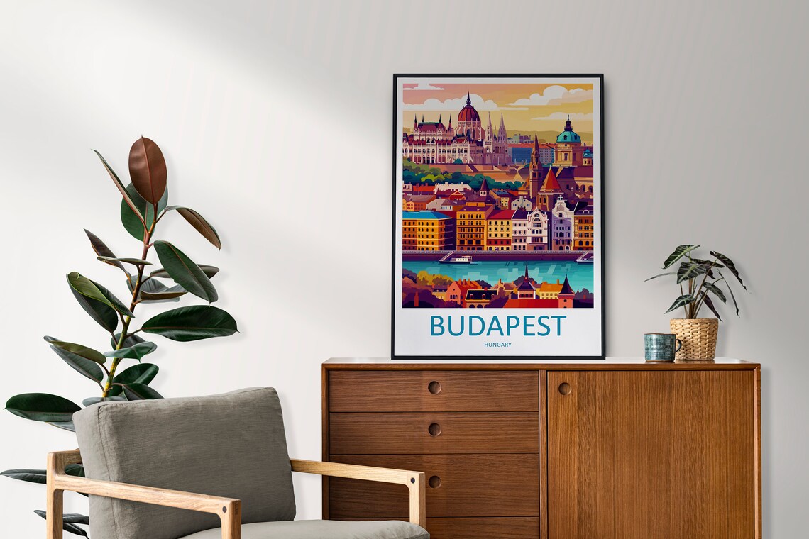 Budapest Travel Poster, Hungary Wall Decor - Image 2