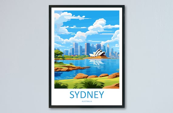 Sydney Opera House Travel Print Wall Art Poster