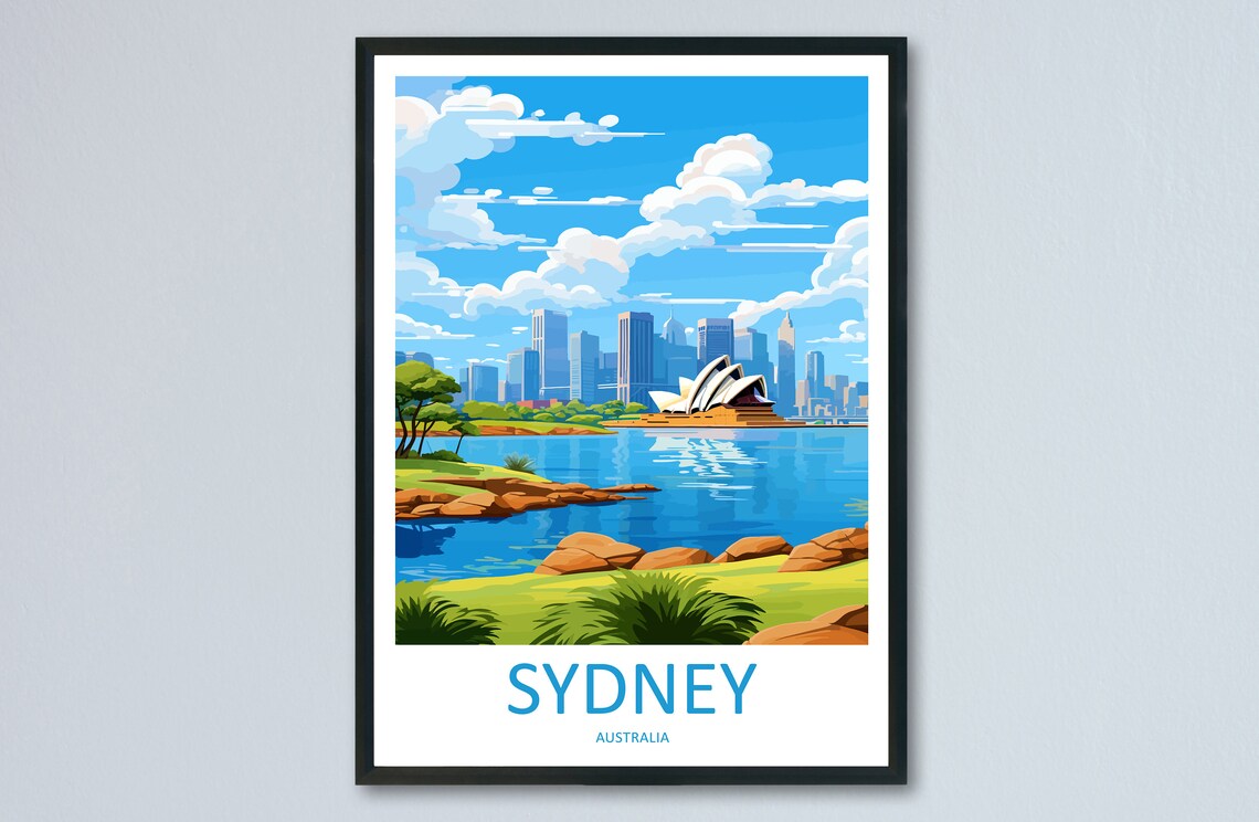 Sydney Opera House Travel Print Wall Art Poster