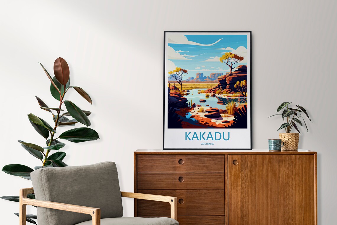 Kakadu Australia Northern Territory Wetlands Billabong Sunset Poster - Image 2