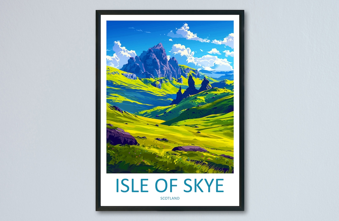 Isle Of Skye The Storr Travel Poster, Scotland