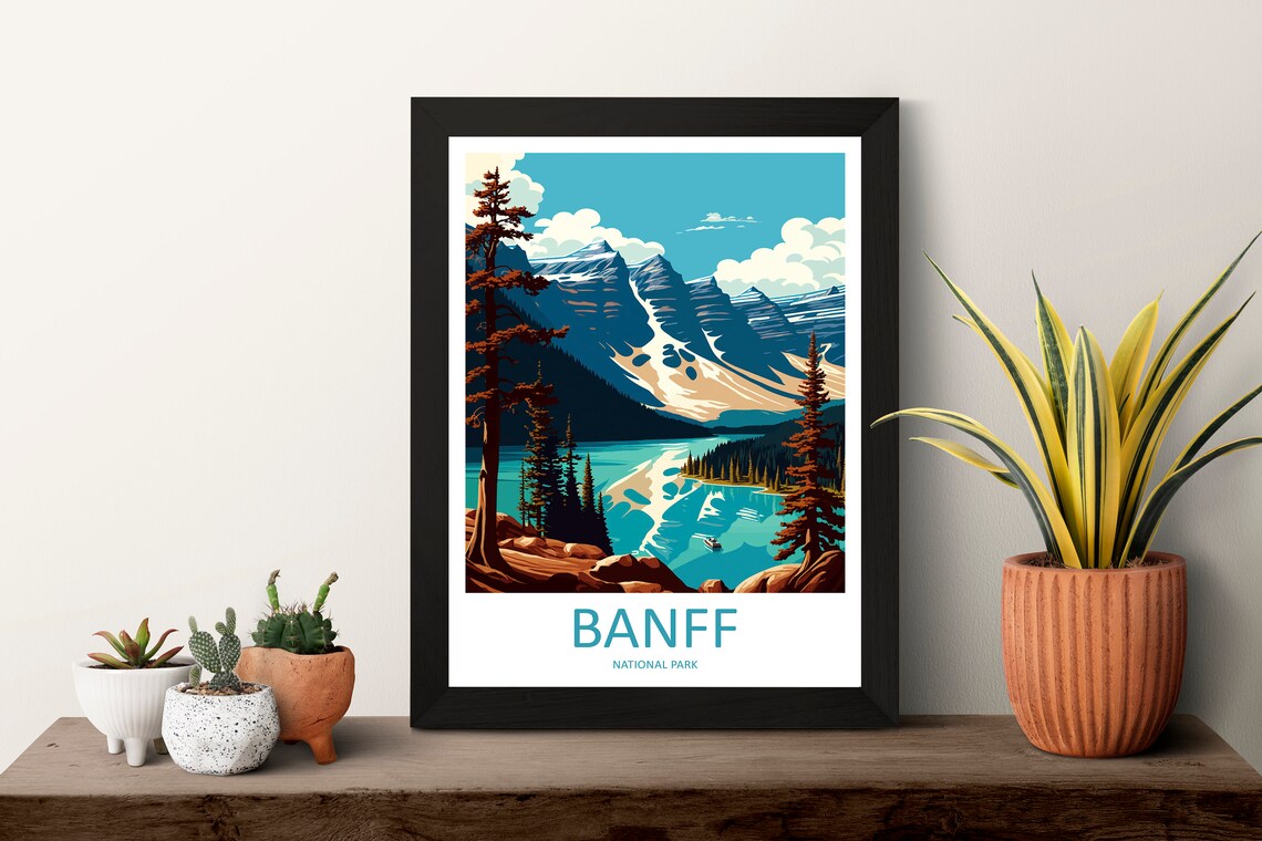 Banff National Park Home Dcor Travel Poster - Image 3