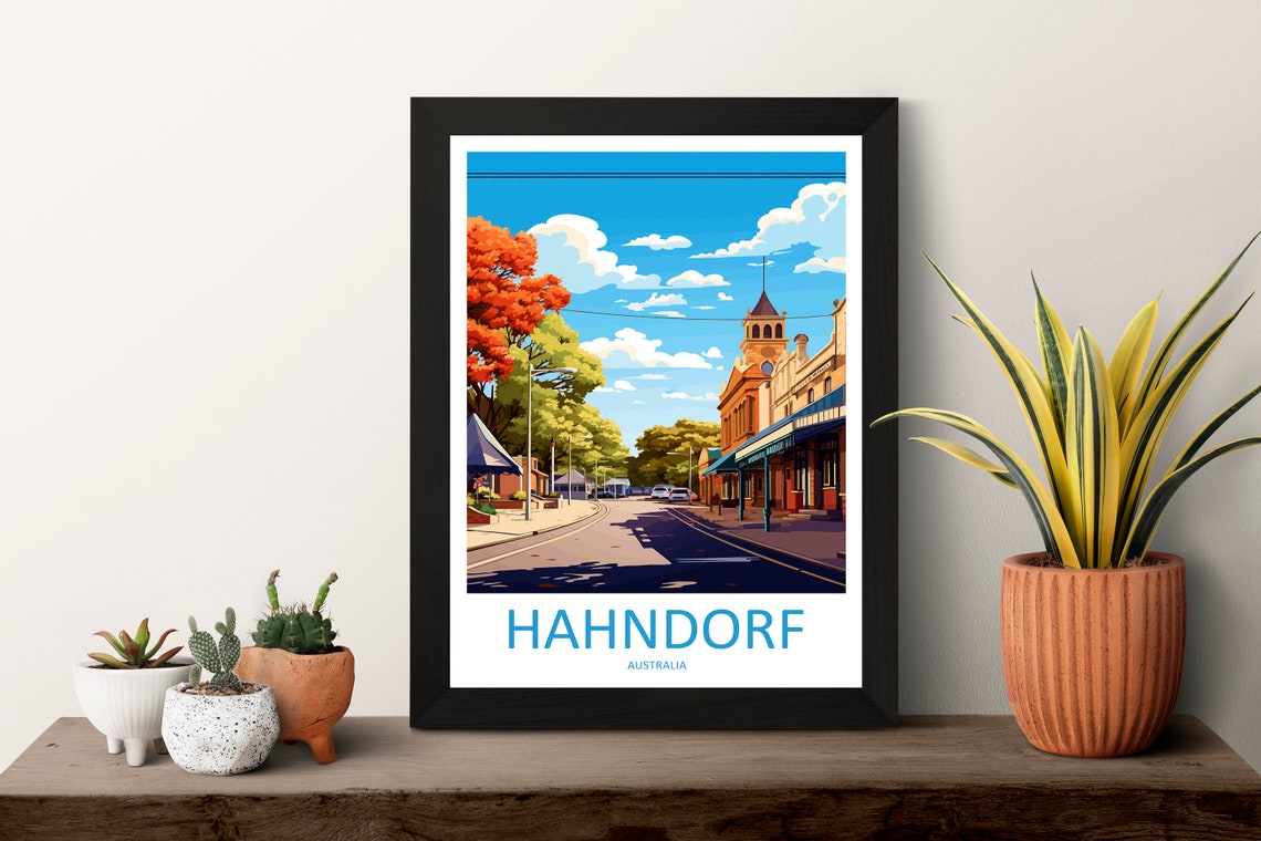 Hahndorf Australia Historic German Village Street Travel Poster - Image 3