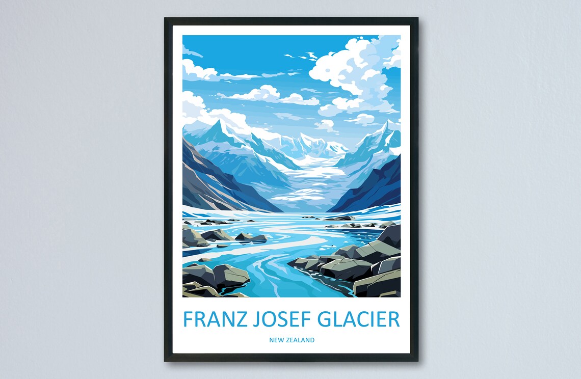 Franz Josef Glacier Home Decor Art Print