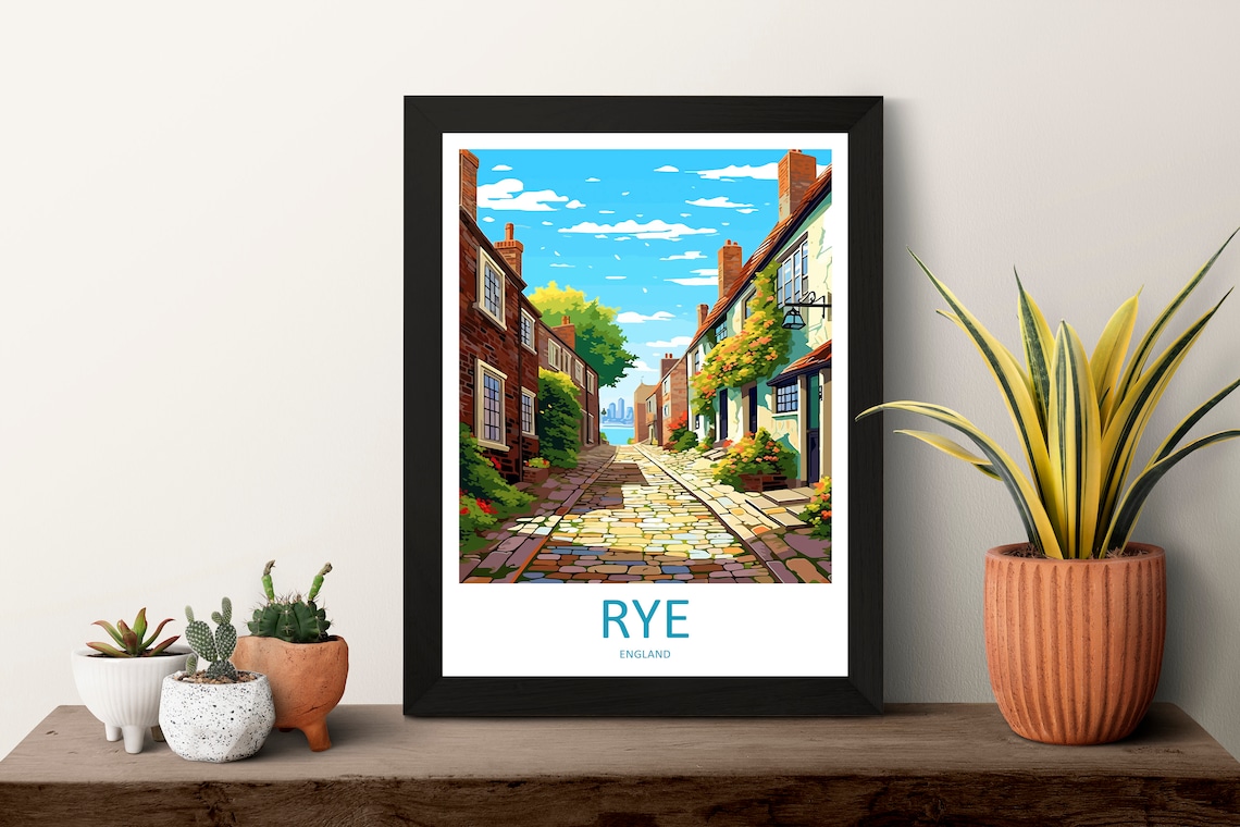 Rye Travel Poster, England Wall Art Print - Image 3