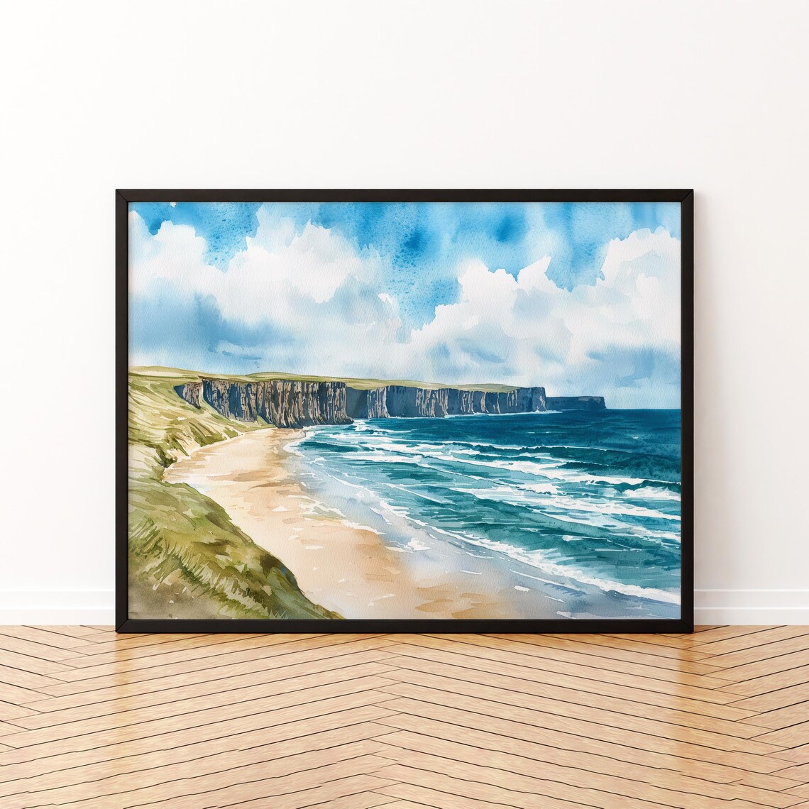 Orkney Islands Scotland Watercolor Travel Poster